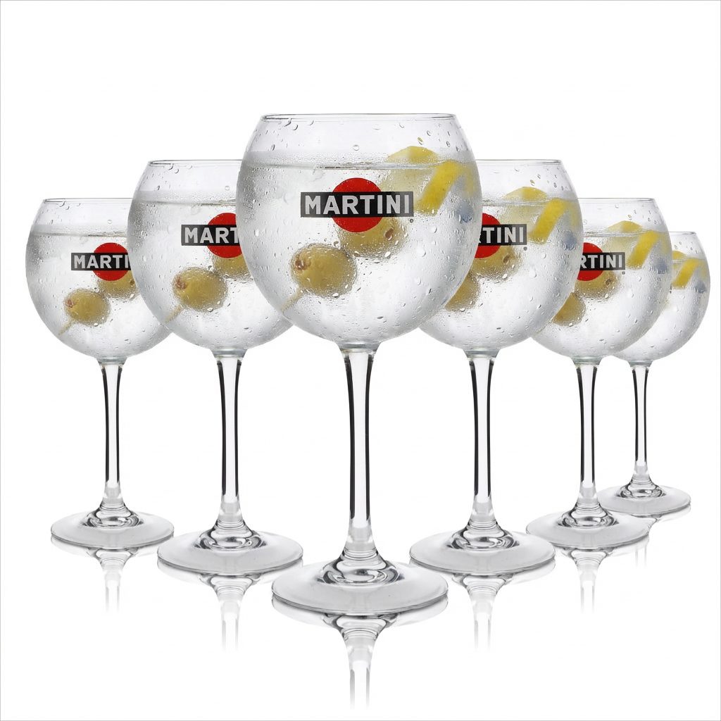 6x Kieliszek do Martini 0,47l Kieliszek z nóżką balonową Kieliszki kuliste Longdrink Cocktail Gastro