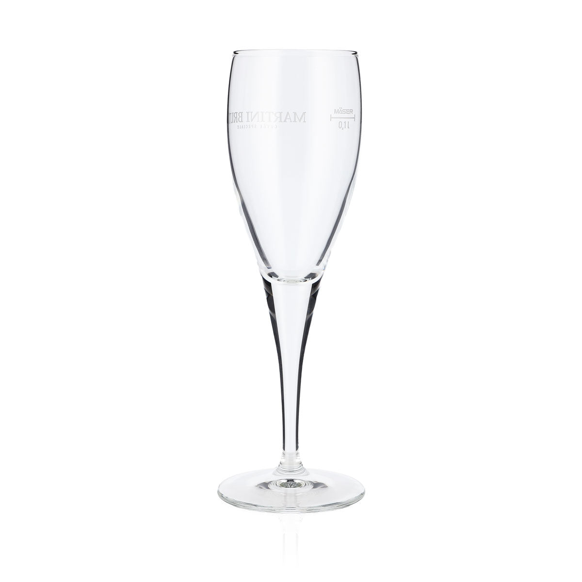 6x Martini Wermut Szklanka do szampana Szklanki 0,1 l Flute „Martini Brut” Mäser – Widok 4