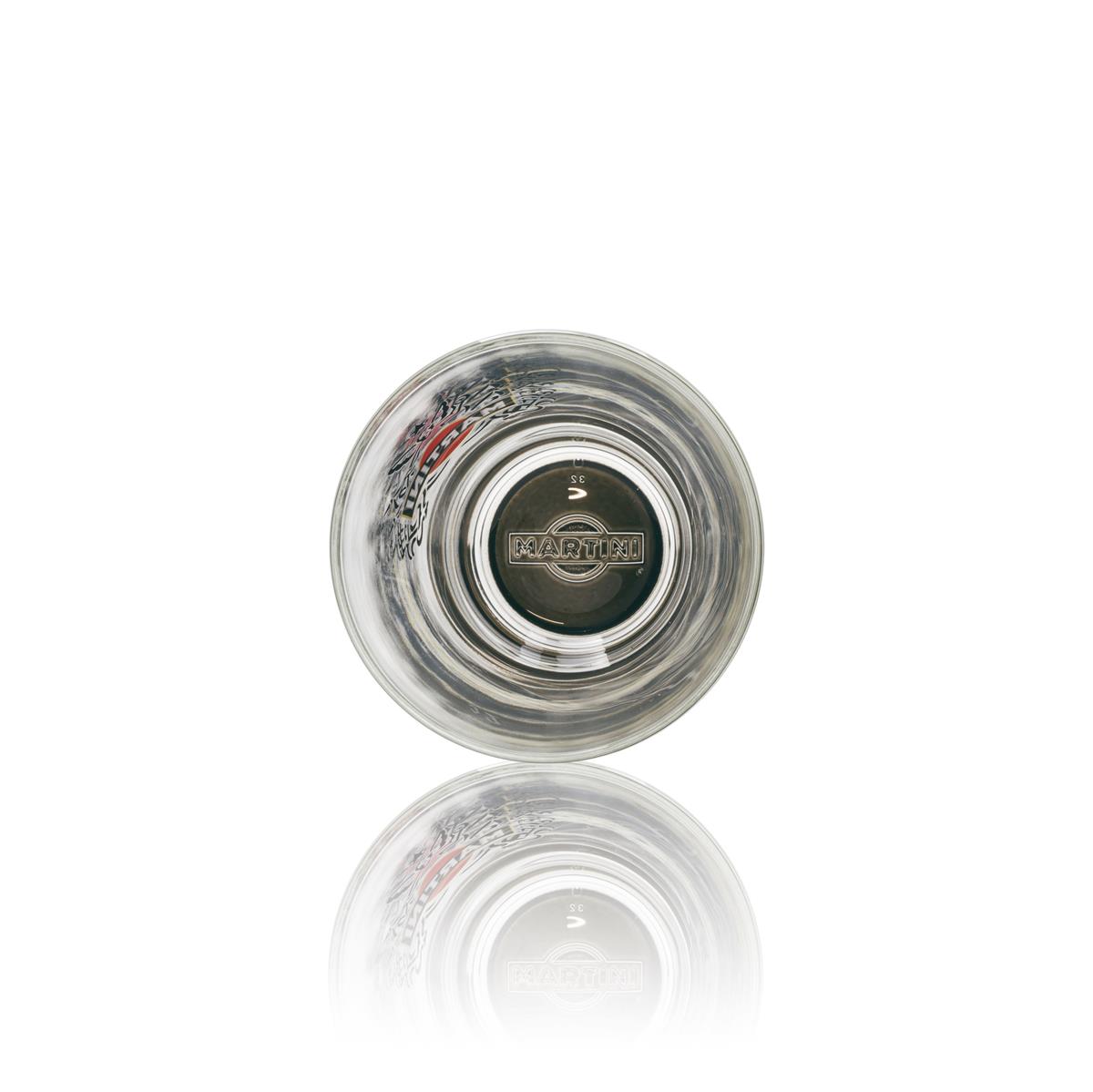 6x szklany kieliszek do wermutu Martini 31cl czarne dno – Widok 4