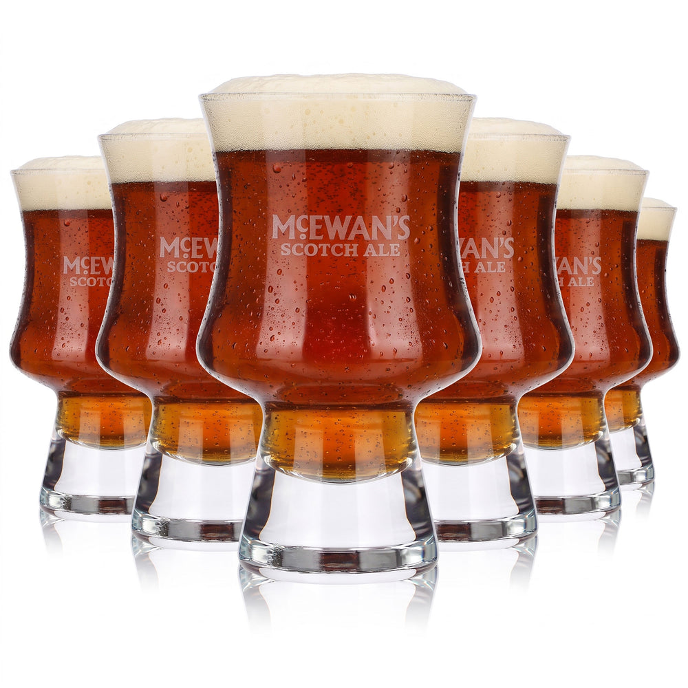 6 szklanek do piwa McEwan’s o pojemności 0,34 l – Scotch Ale (zestaw 6 sztuk)