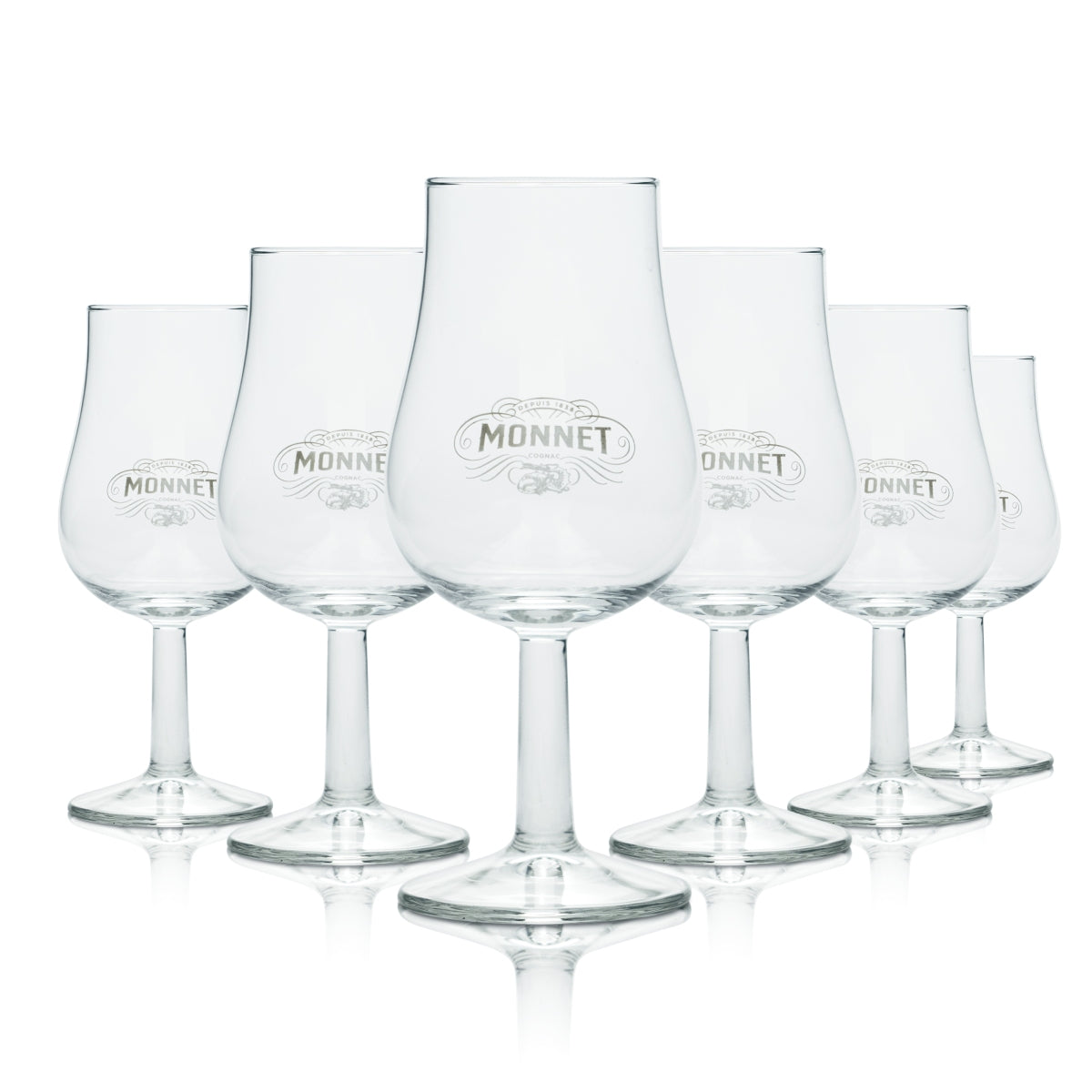 6x szkło Monnet 0,13l kieliszki do degustacji koniaku XO VS brandy