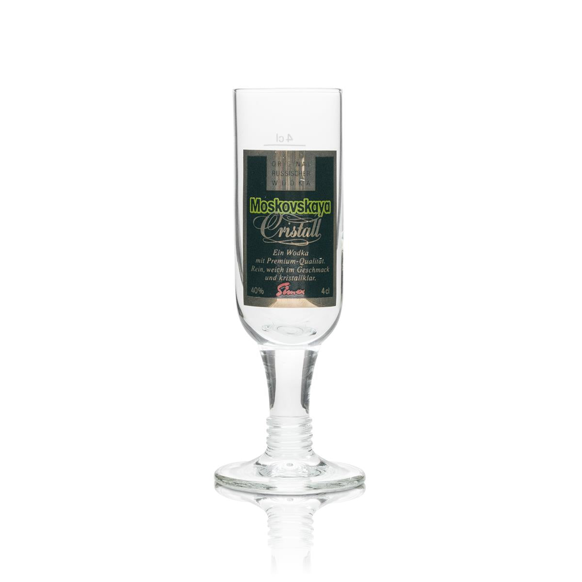 6x Moskovskaya Vodka Glass Shot 4cl Cristall – Widok 2