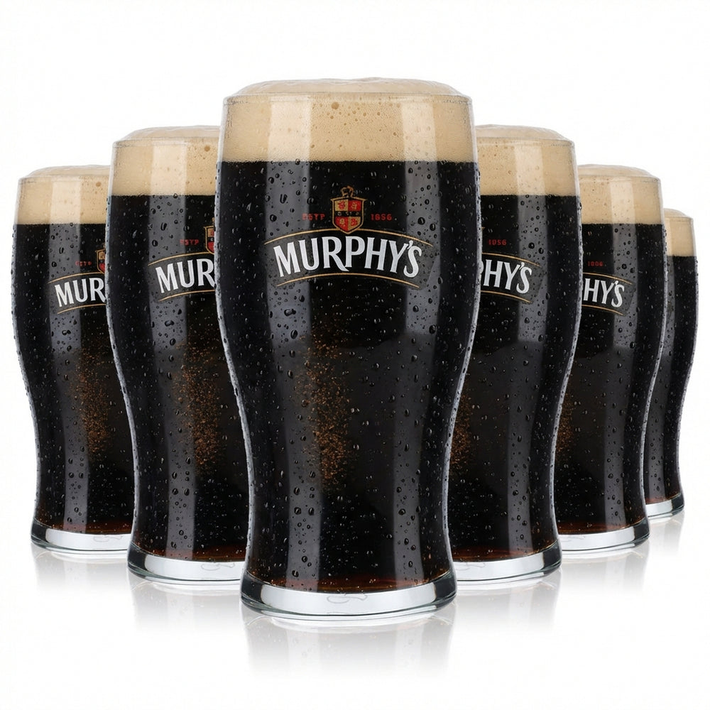 6x Murphy's Beer Szklanki do piwa Szklanki do piwa Irish 0,5 l Szklanka do piwa