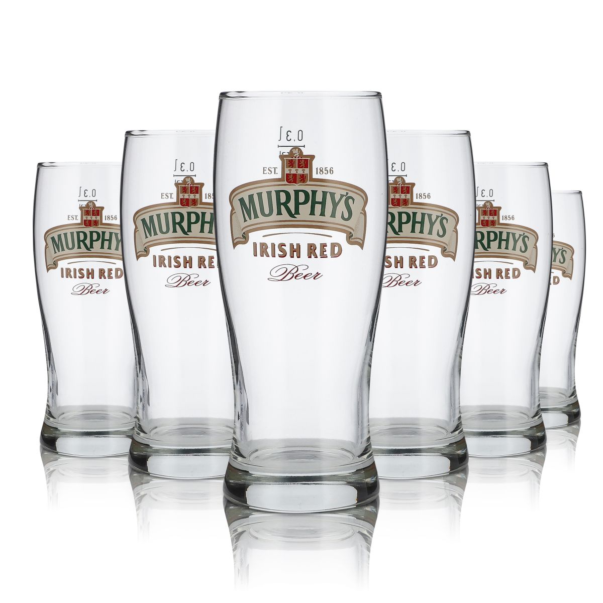 6x szklanka Murphy's 0,3 l Irish Stout Irish Red Beer Pint zestaw szklanek do piwa browar