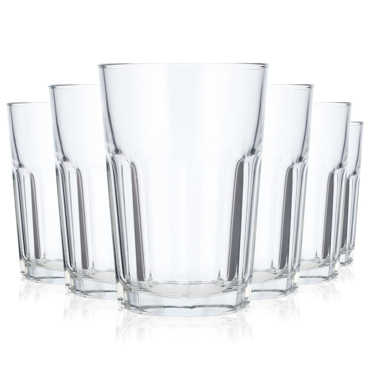 6x bez logo Szklanki do likierów Szklanka do drinków długich 0,37 l Standard