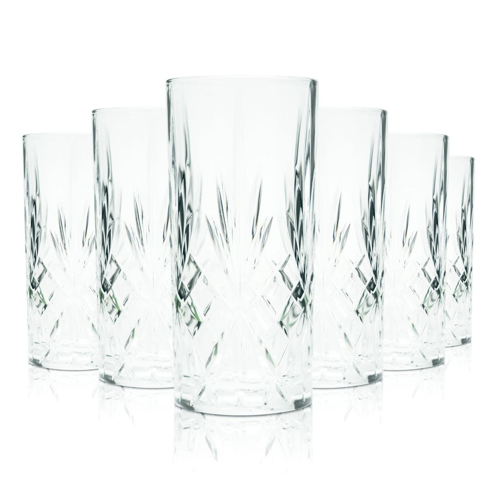 6x Kieliszek do ginu Nordes 0,35 l Kieliszek do long drinków Highball Zestaw kieliszków do ginu z tonikiem Distillery