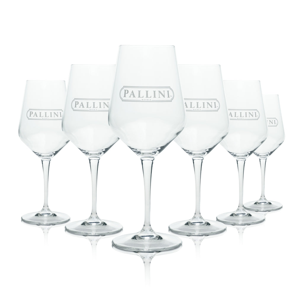 6x Pallini Limoncello Szklanka 0,4 l Szklanki do wina Aperitif Koktajl Longdrink Nóżka
