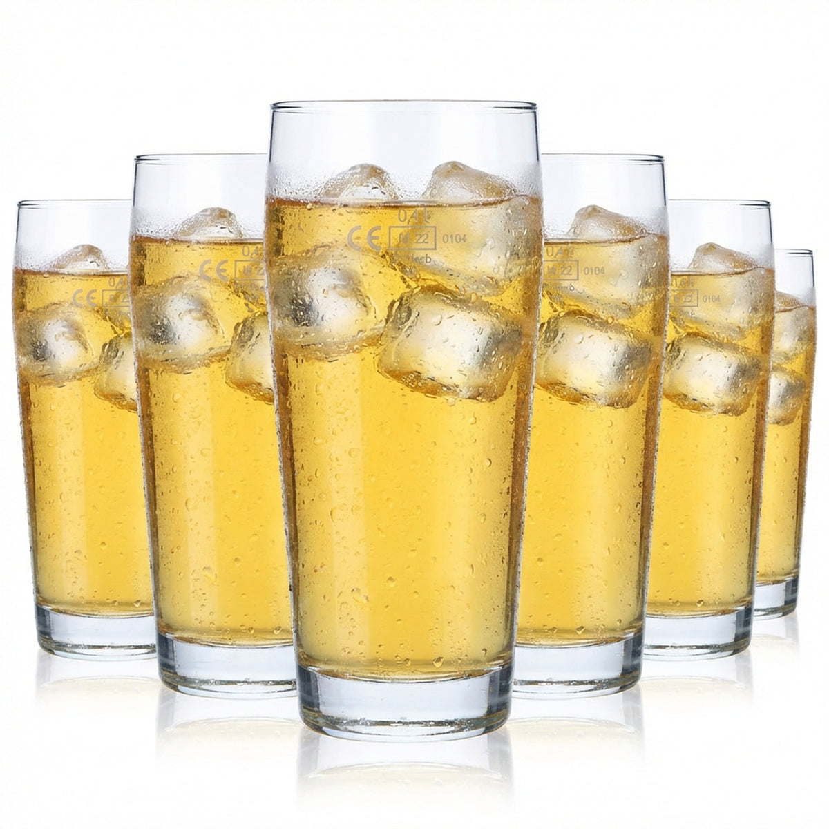 6x Pasabahce Szklanki 0,4 l Szklanki do piwa Szklanki koktajlowe Szklanki imprezowe Kubki X