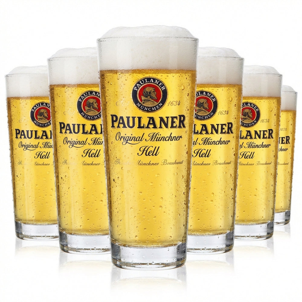 6x szklanka do piwa Paulaner 0,25 l Kubki do piwa Frankonia Original Münchner Hell