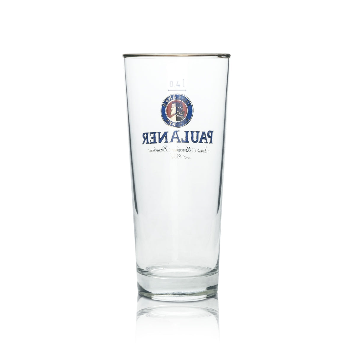 6x Paulaner Beer Glass 0,4l Willi Mug Rastal Pint Glasses Light Brewery Beer Munich – Widok 3