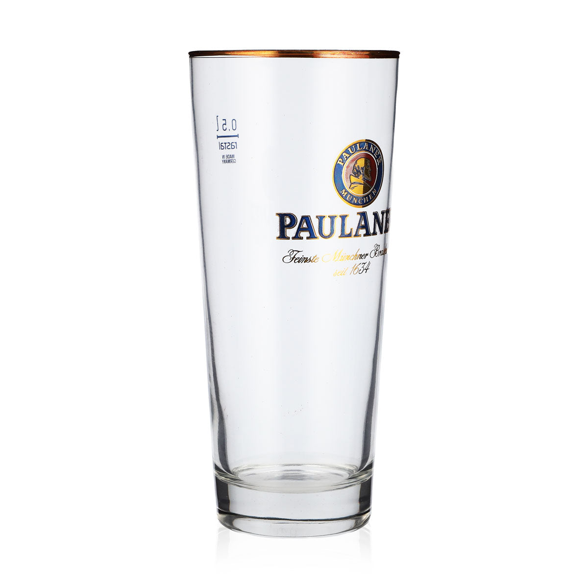 6x Paulaner Weissbier Szklanki do piwa Frankonia 0,5 l ze złotym brzegiem – Widok 3