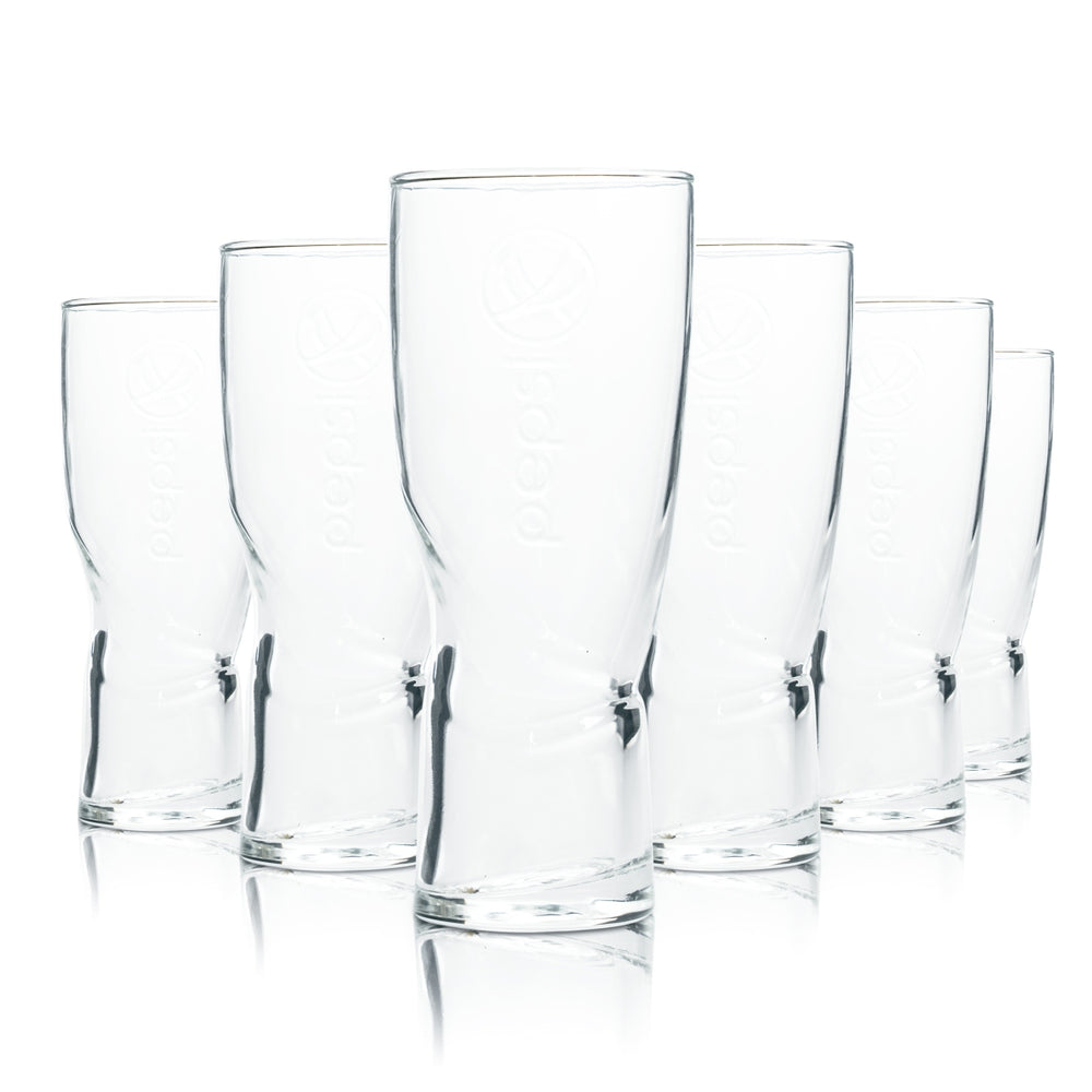 6x szklanka Pepsi 0,2l szklanka coli Relief szklanki Contour Swing Retro Coke Swirl Max