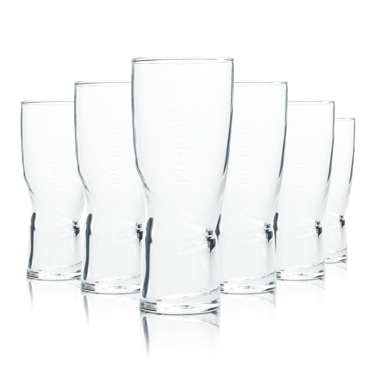 6x szklanka Pepsi 0,2l szklanka coli Relief szklanki Contour Swing Retro Coke Swirl Max