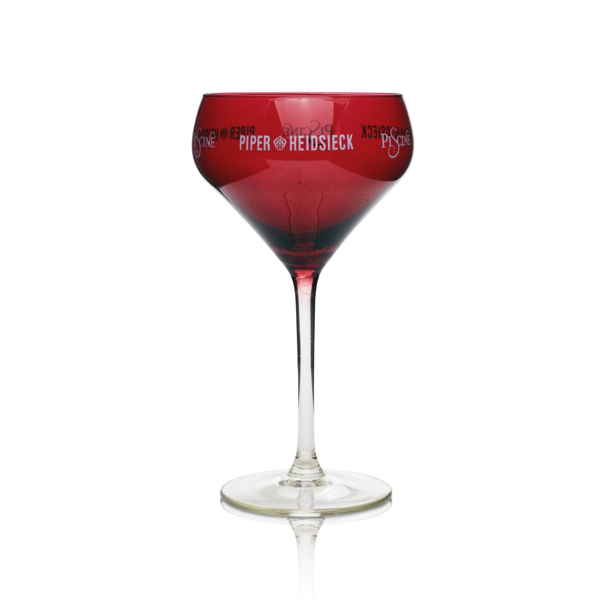 6x Piper-Heidsieck Champagne Glass Piscine Flute Red – Widok 2