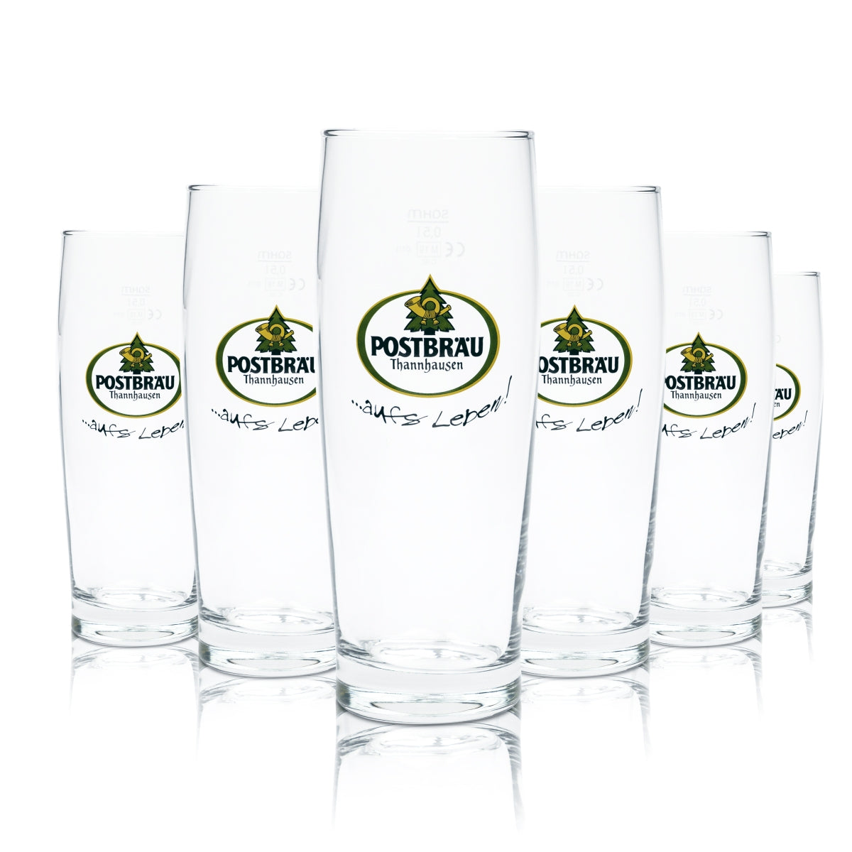 6x szklanka do piwa Postbräu Thannhausen 0,5l Willi Becher Trumpf szklanki do piwa browarniczego