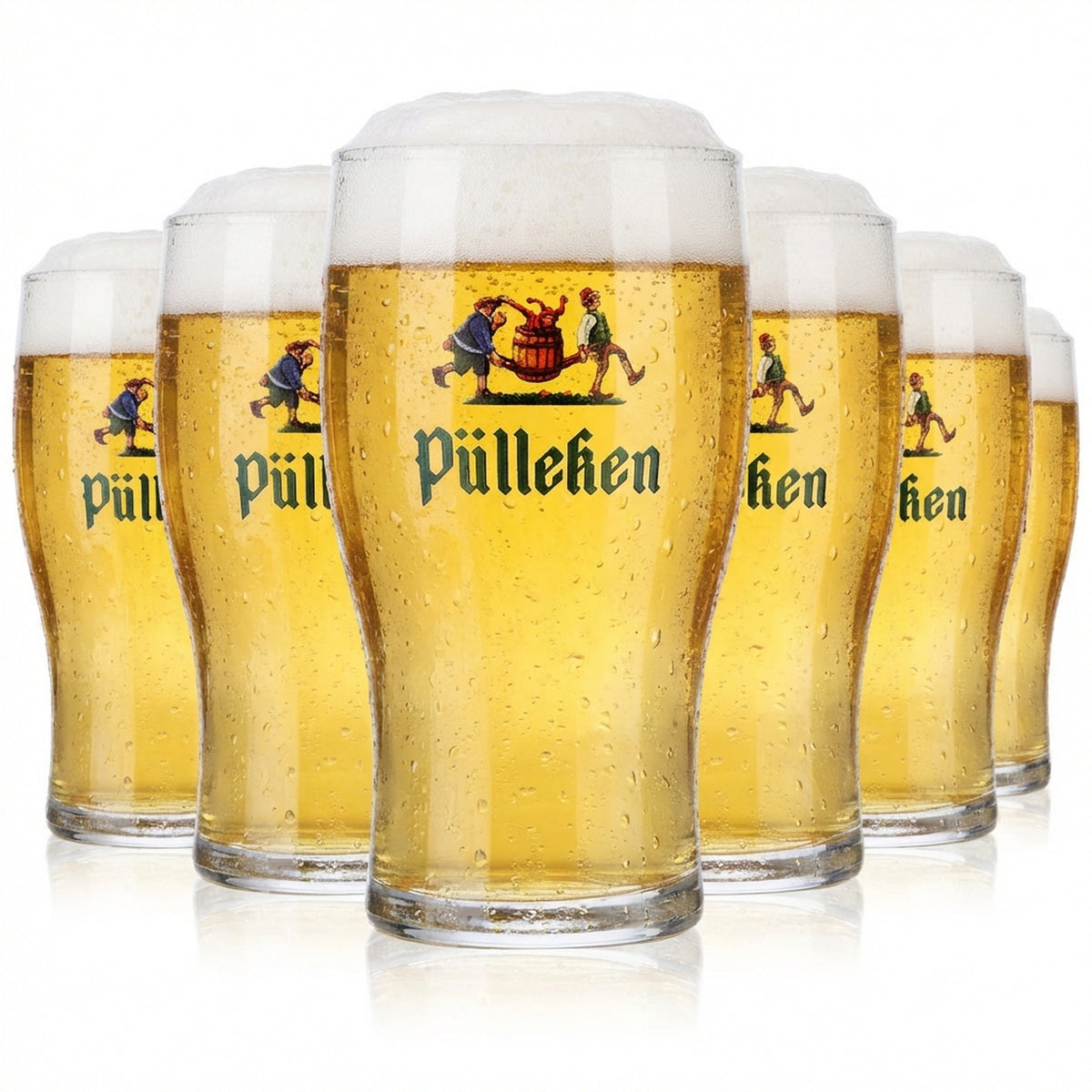 6x szklanka do piwa Pülleken 0,26 l Zestaw szklanek Willi-Becher Browar