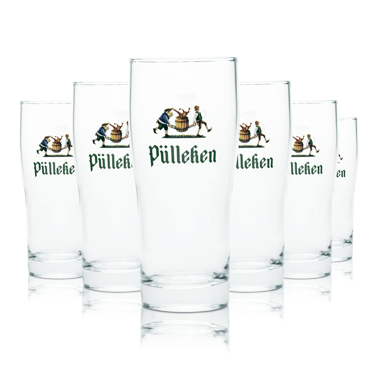 6x szkło Pülleken 0.3l szklanki do piwa kufel kufel bar Helles Brewhouse Veltins