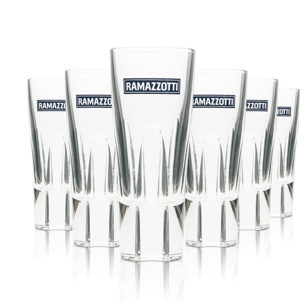 6x szklanka Ramazzotti 0,15 l Kontur Tumbler Longdrink Relief Szklanki On Ice Amaro ITA