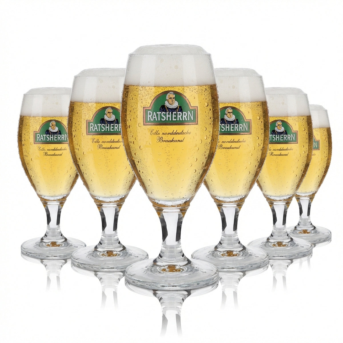 6x szklanka Ratsherrn 0,3 l Szklanki do piwa Deister Pokal RC Ritzenhoff Browar piwny