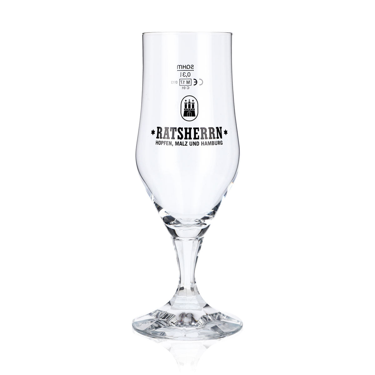 6x szklanka Ratsherrn 0,3 l Hammerburg Beer Tulip Cup Glass Set Browar Hamburg – Widok 3
