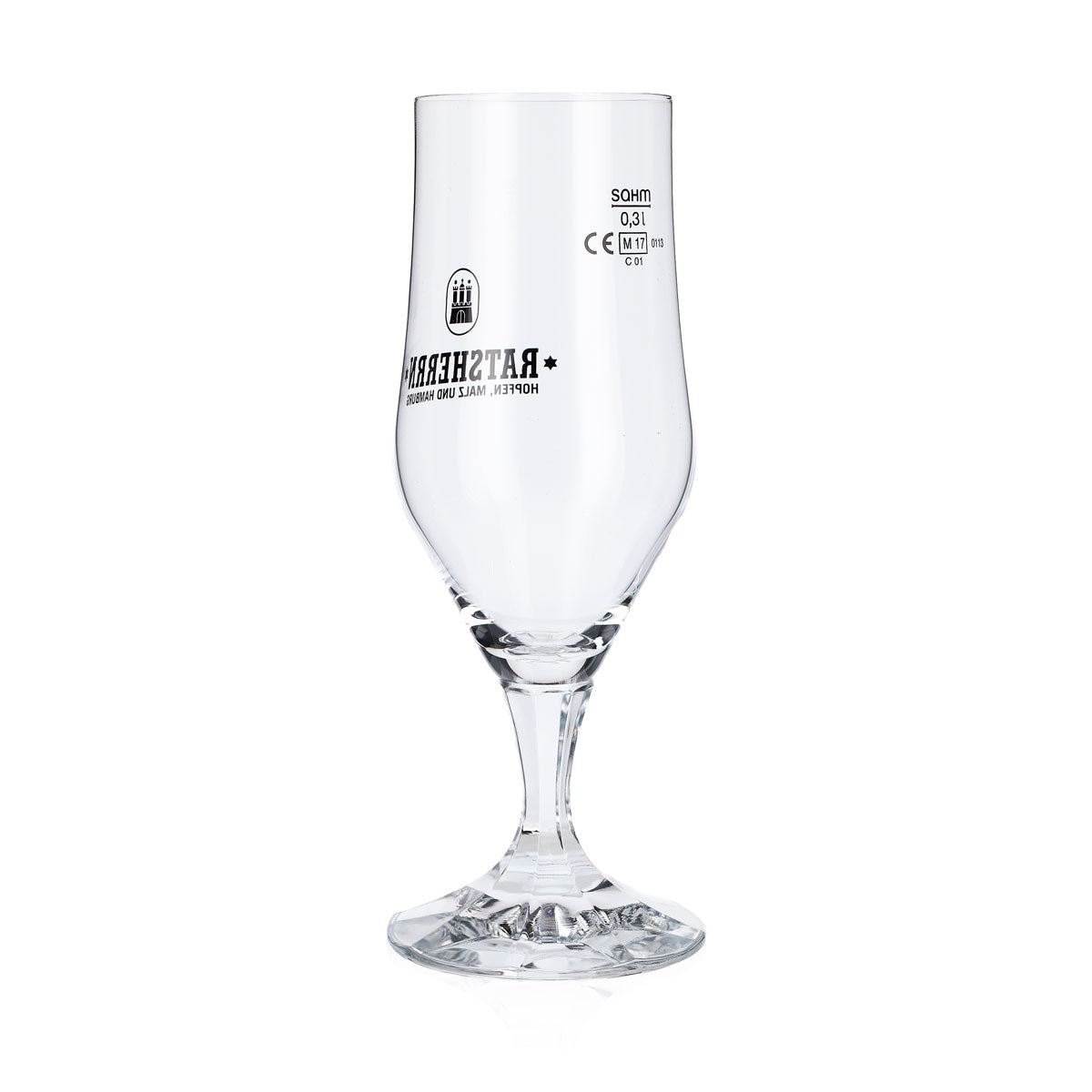6x szklanka Ratsherrn 0,3 l Hammerburg Beer Tulip Cup Glass Set Browar Hamburg – Widok 5
