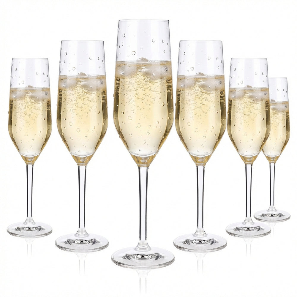 6x Ritzenhoff Kieliszek do szampana Flöte Cava 0,25 l Kieliszek do szampana Kryształowy kieliszek Cristal