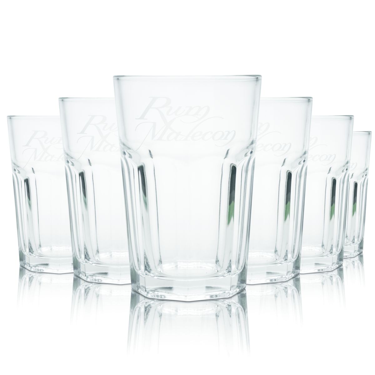 6x Ron Malecon Szklanka 0,33 l Szklanka do drinków długich Szklanka typu tumbler Zestaw szklanek do koktajli