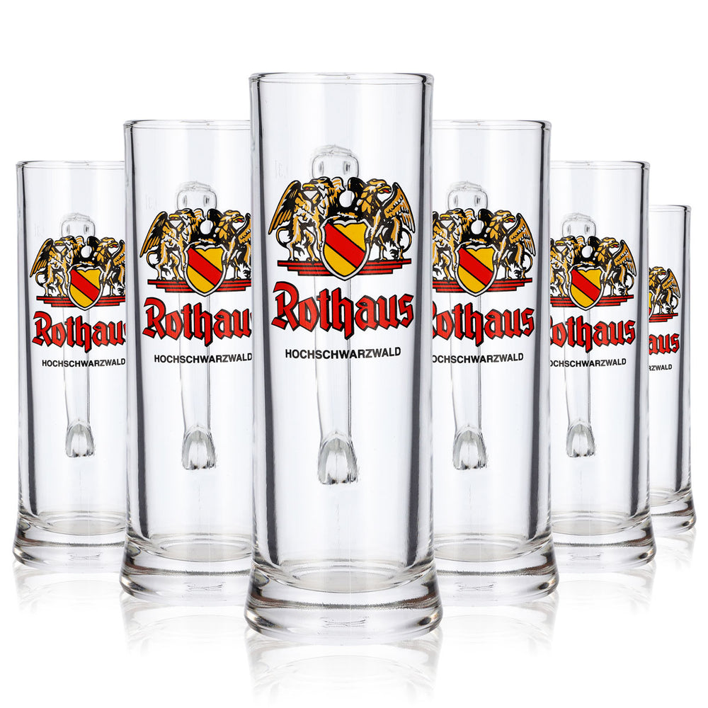 6 szklanek do piwa Rothaus o pojemności 0,3 l, wzór „Hochschwarzwald RC”