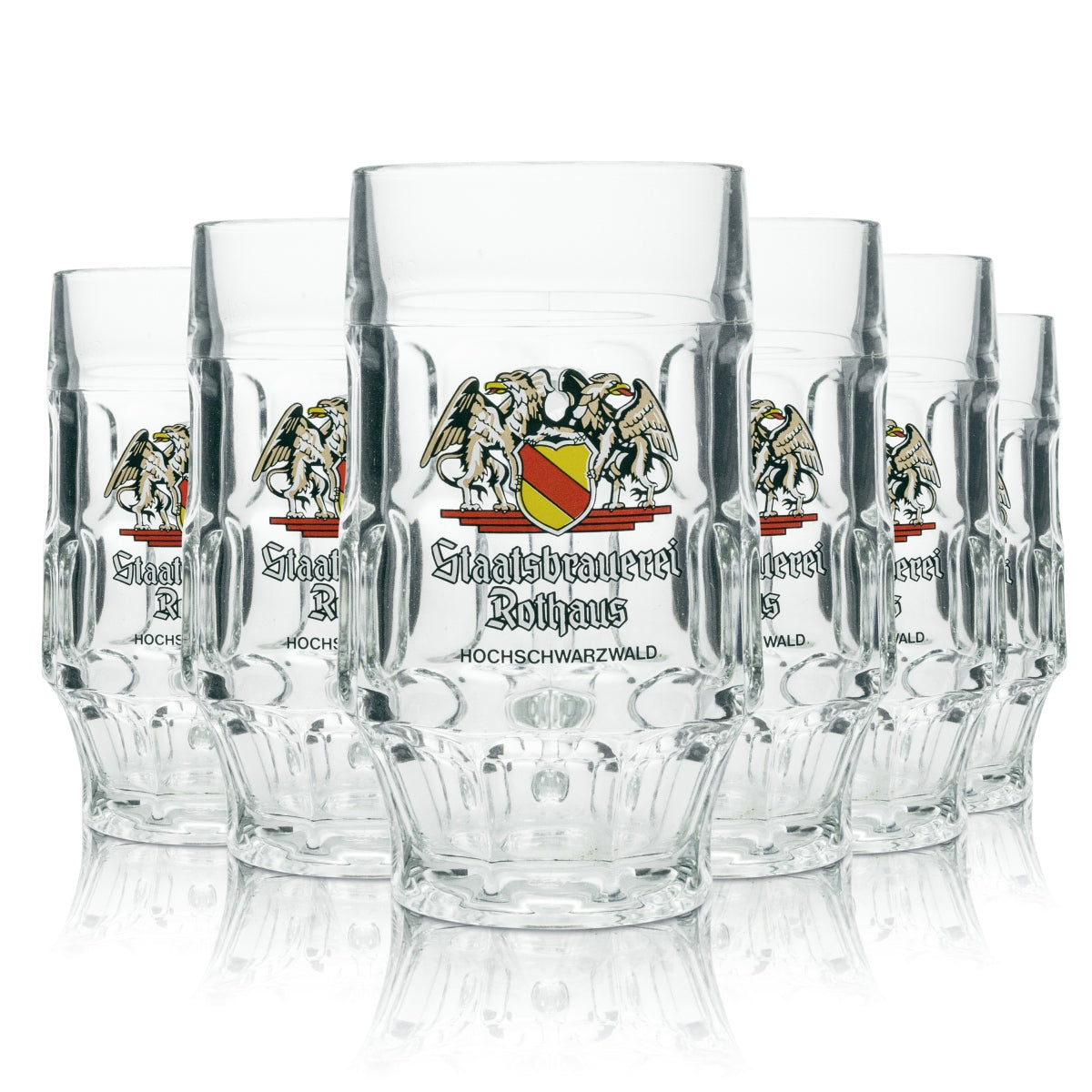 6x szklanka do piwa Rothaus 0,5l kufel Rastal