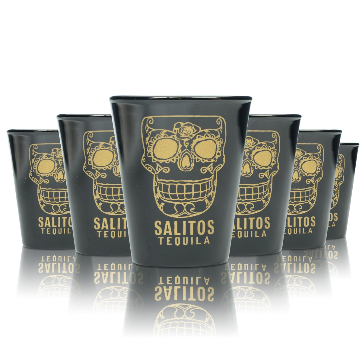 6x Salitos Beer Glass 2cl Stamper Shot Short Spirits Tequilla Panama Glasses