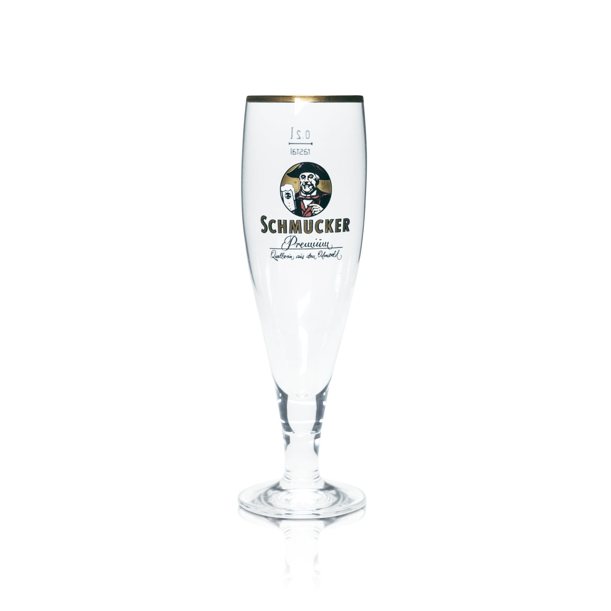 6x Schmucker Beer Glass 0.2l Goblet Tulip Gold Rim Premium Pilsner Glasses Gastro Bar – Widok 3