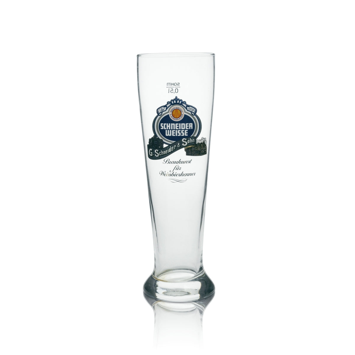 6x Schneider Weisse Bier Glas Braukunst dla koneserów piwa pszenicznego 0,5 l Sahm – Widok 2