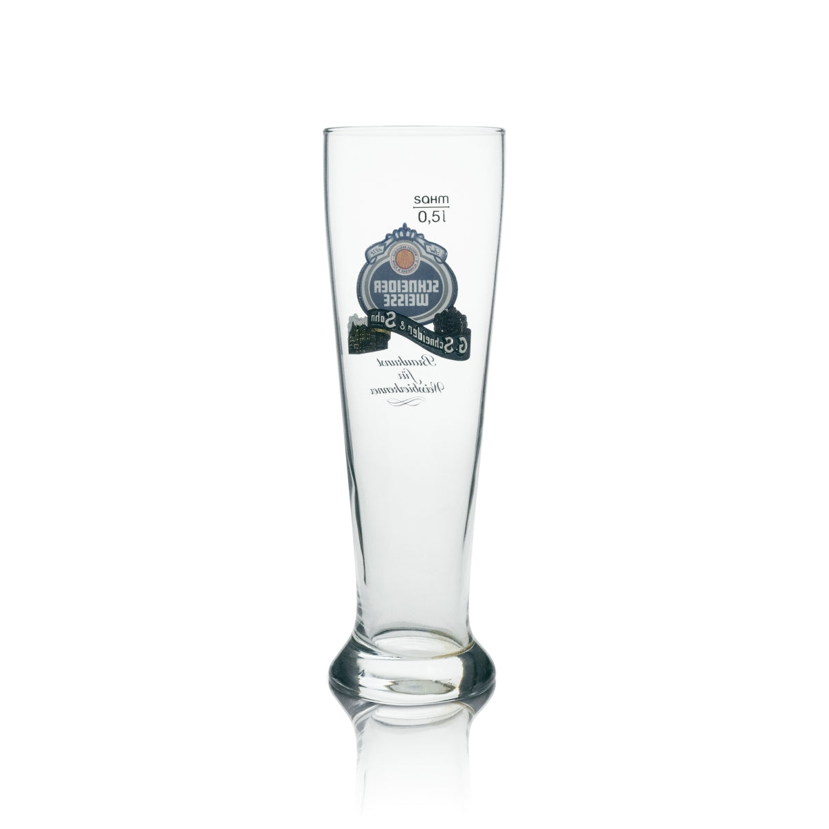 6x Schneider Weisse Bier Glas Braukunst dla koneserów piwa pszenicznego 0,5 l Sahm – Widok 3