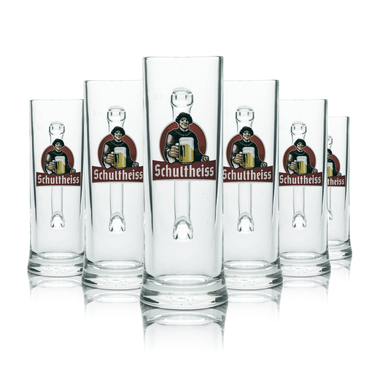 6x szklanka Schultheiss 0,3l kufel do piwa Pilsener Kindl browar Gastro Geeicht