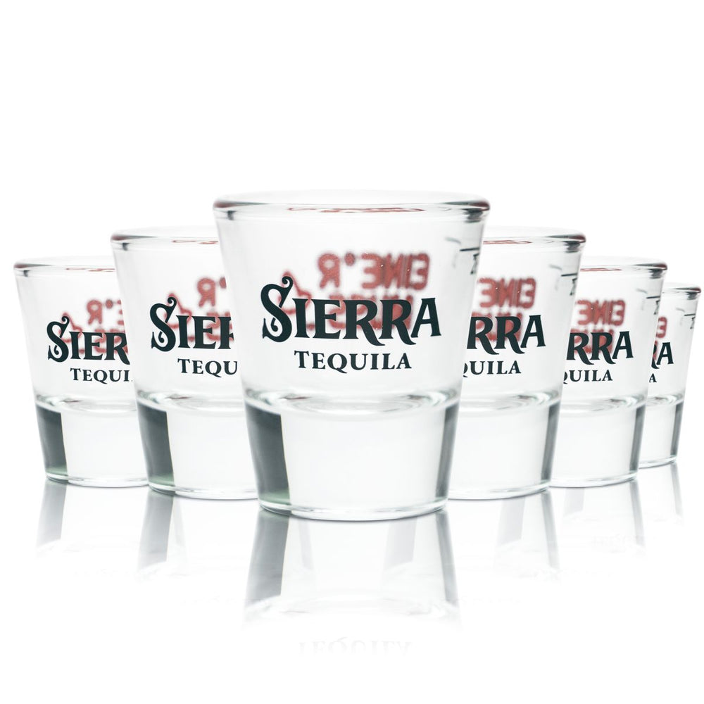 6x kieliszek do tequili Sierra 2cl kieliszki do shotów krótkie kieliszki do shotów kalibrowane kieliszki gastro