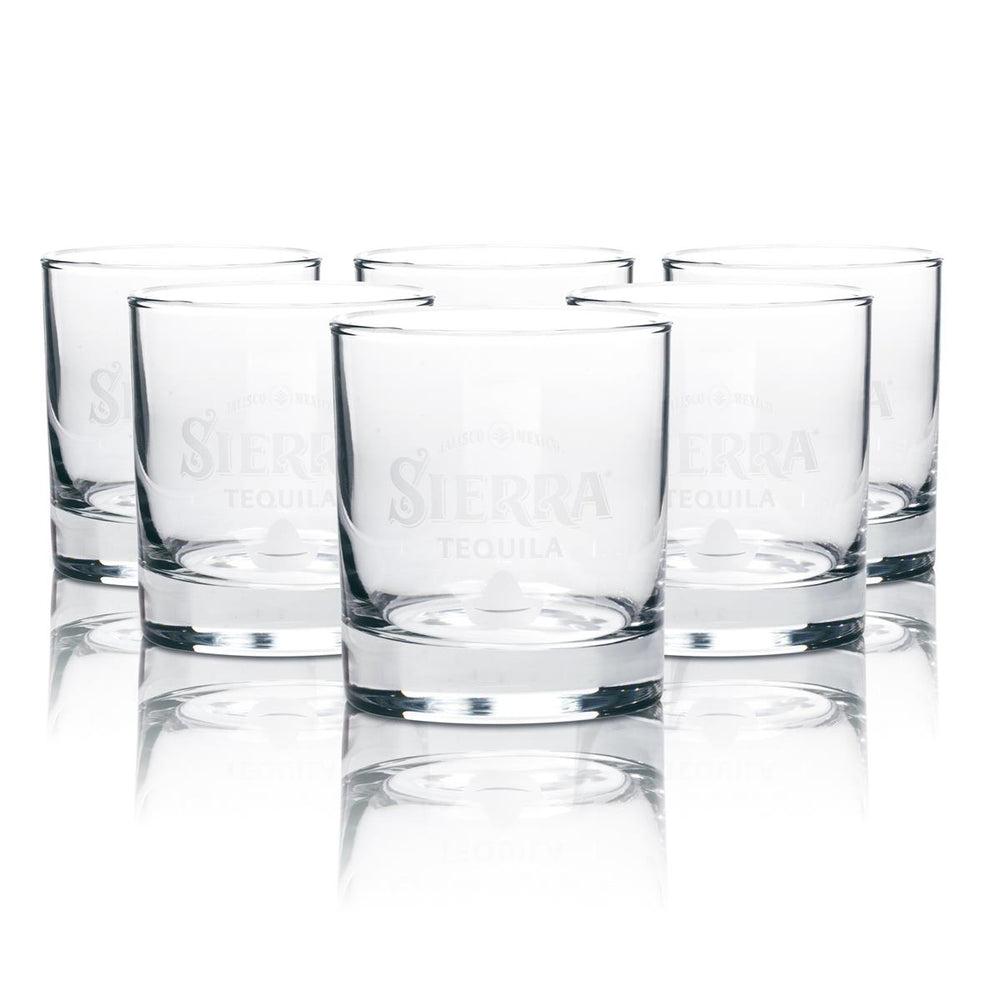 6x ciężki szklany kubek Sierra Tequila