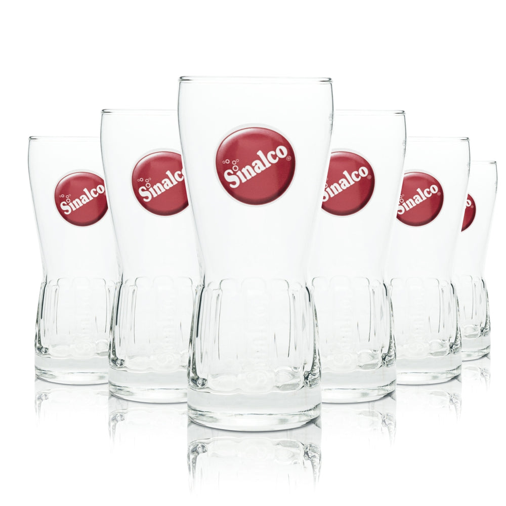 6x szklanka Sinalco 0,4 l Szklanki z reliefem Amsterdam Szklanki do lemoniady Napoje bezalkoholowe Bar