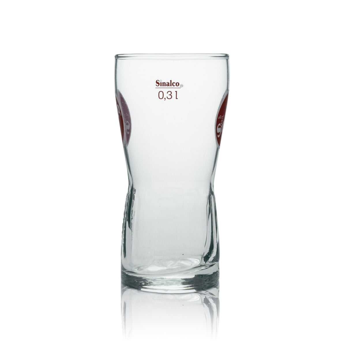6x Sinalco szklanka do napojów bezalkoholowych longdrink czerwone logo 300ml rastal – Widok 3