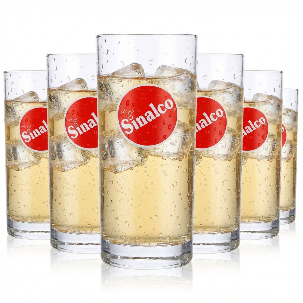 6x Sinalco Napój bezalkoholowy Kubek Willi 0,3 l Szklanki Szklanki Limoglas