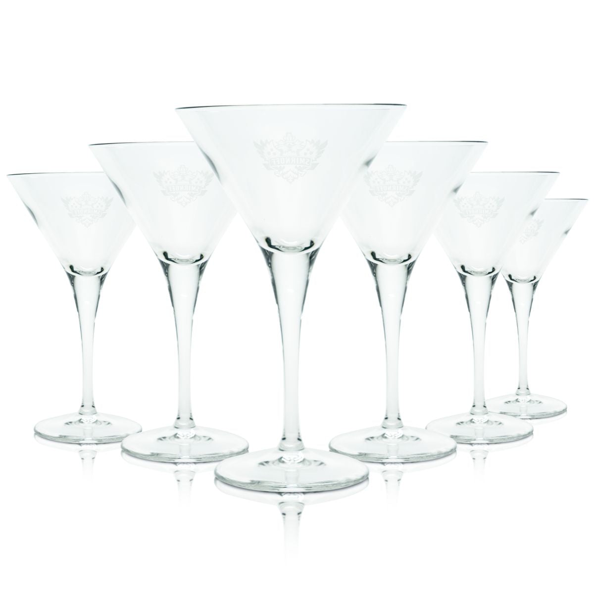 6 szklanek Smirnoff 0,245l Martinischale goblet glasses Bormioli Ypsilon Cocktail