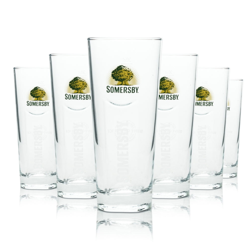 6x Somersby Cider Glass 0,3l Tumbler Rastal Cocktail Beer Glasses Longdrink Bar