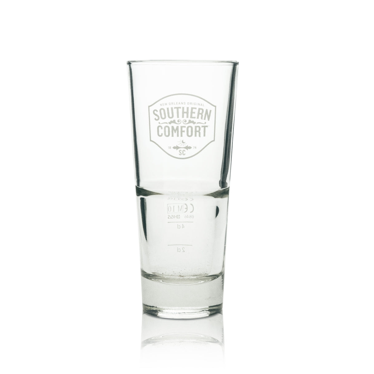 6x Szklanka do whiskey Southern Comfort long drink białe logo 296ml – Widok 2