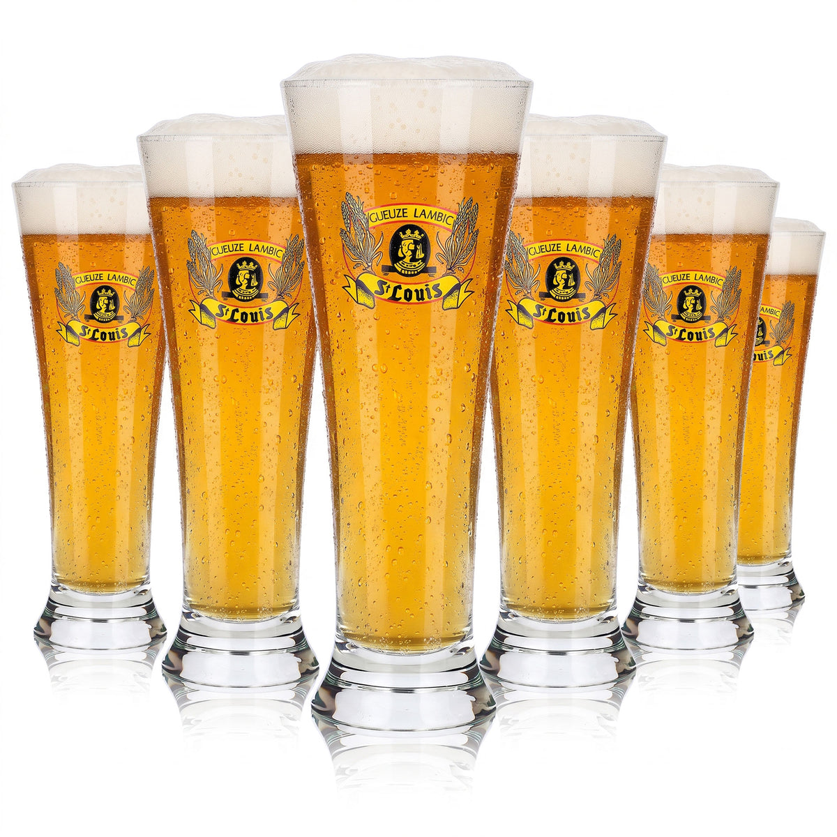 6 szklanek do piwa St. Louis typu puchar, 0,35 l, Gueze Lambic (zestaw 6 sztuk)