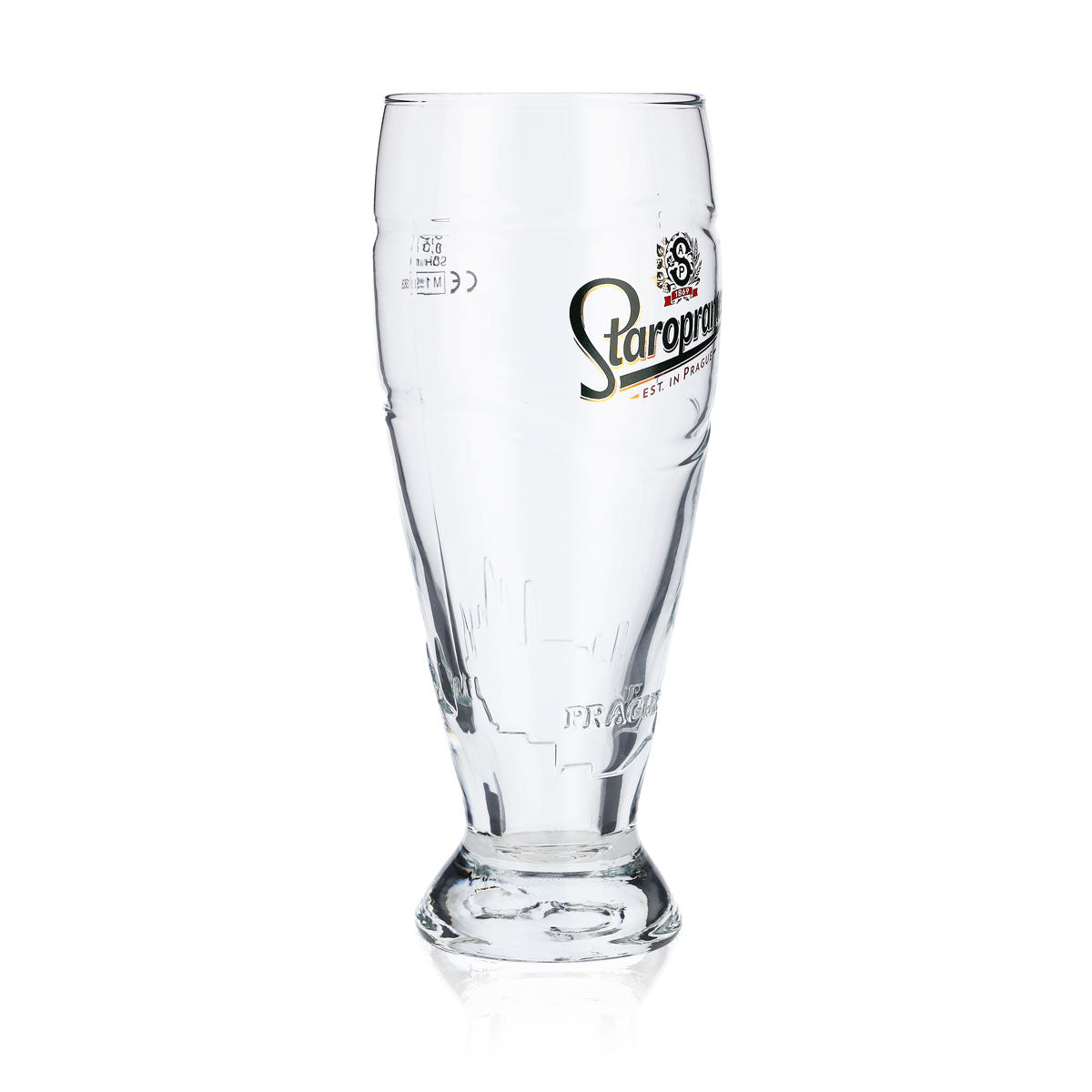 6x szklanki Staropramen Relief Szklanka pucharowa 0,3 l Szklanki Pragi Skyline – Widok 3