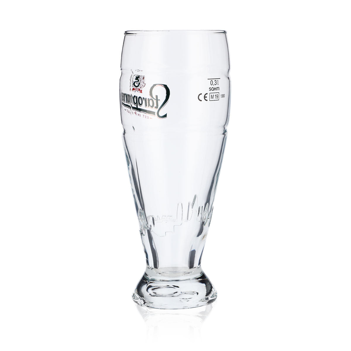 6x szklanki Staropramen Relief Szklanka pucharowa 0,3 l Szklanki Pragi Skyline – Widok 4