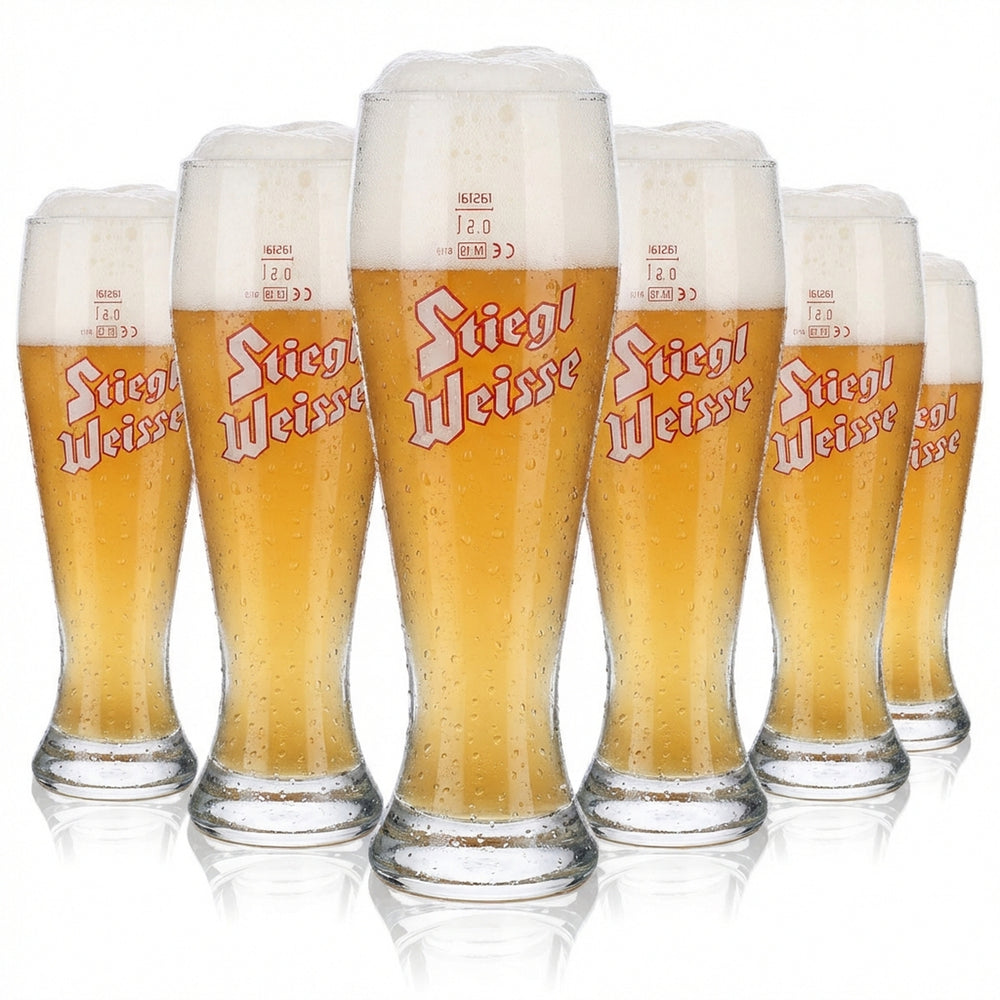 6 szklanek do piwa Stiegl 0,5 l szklanka do piwa pszenicznego „Stiegl Weisse” Rastal Weissach