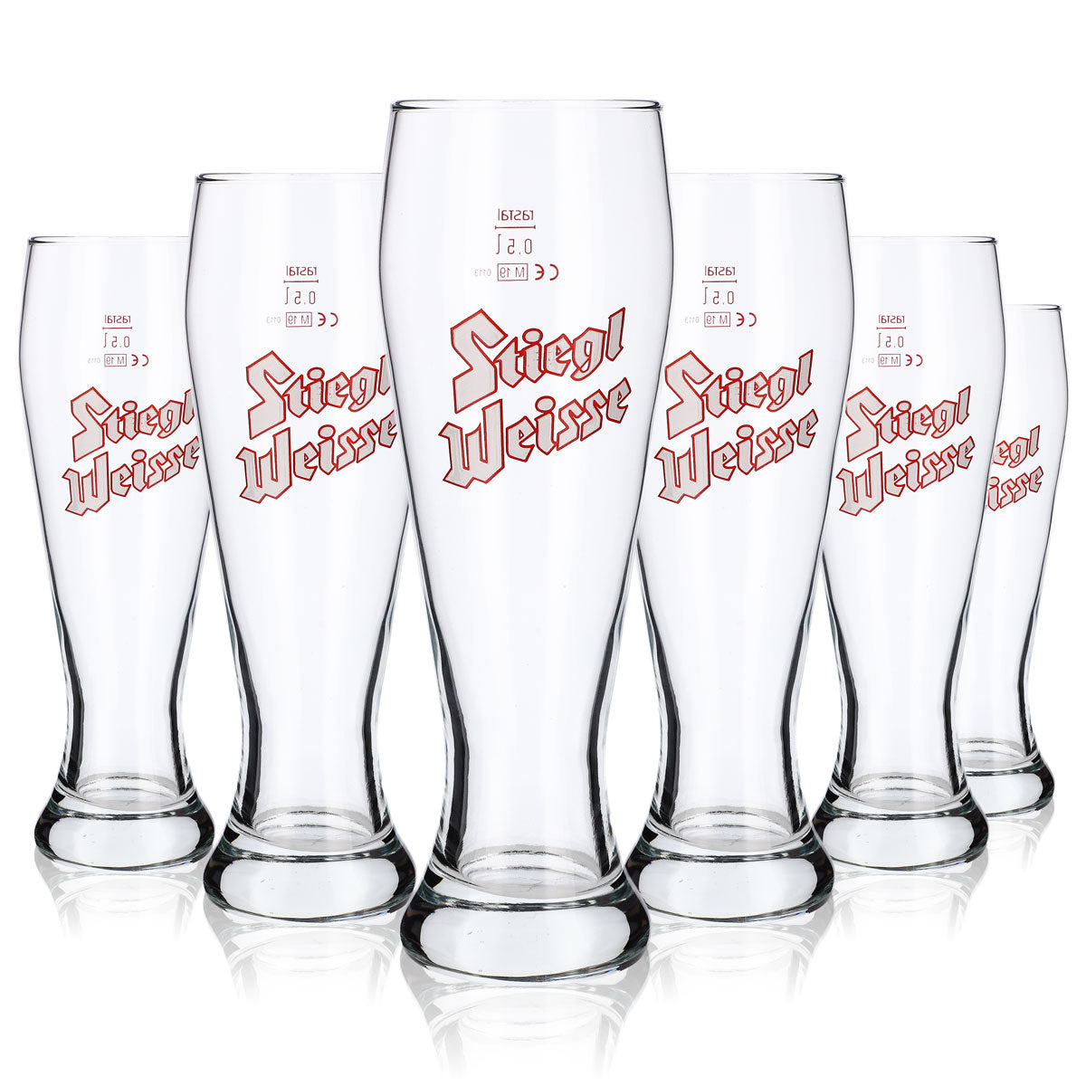 6 szklanek do piwa Stiegl 0,5 l szklanka do piwa pszenicznego „Stiegl Weisse” Rastal Weissach – Widok 5