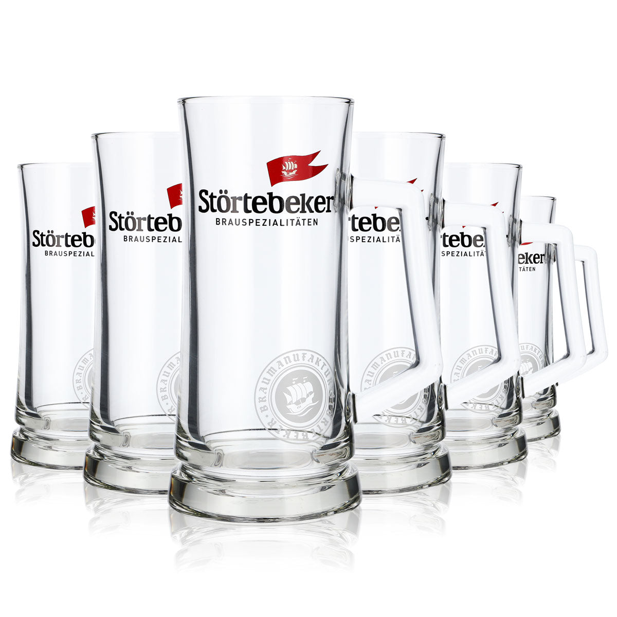 6x szklanka do piwa Störtebeker Koggenseidel 0,5 l kufel szklany browar Stralsund