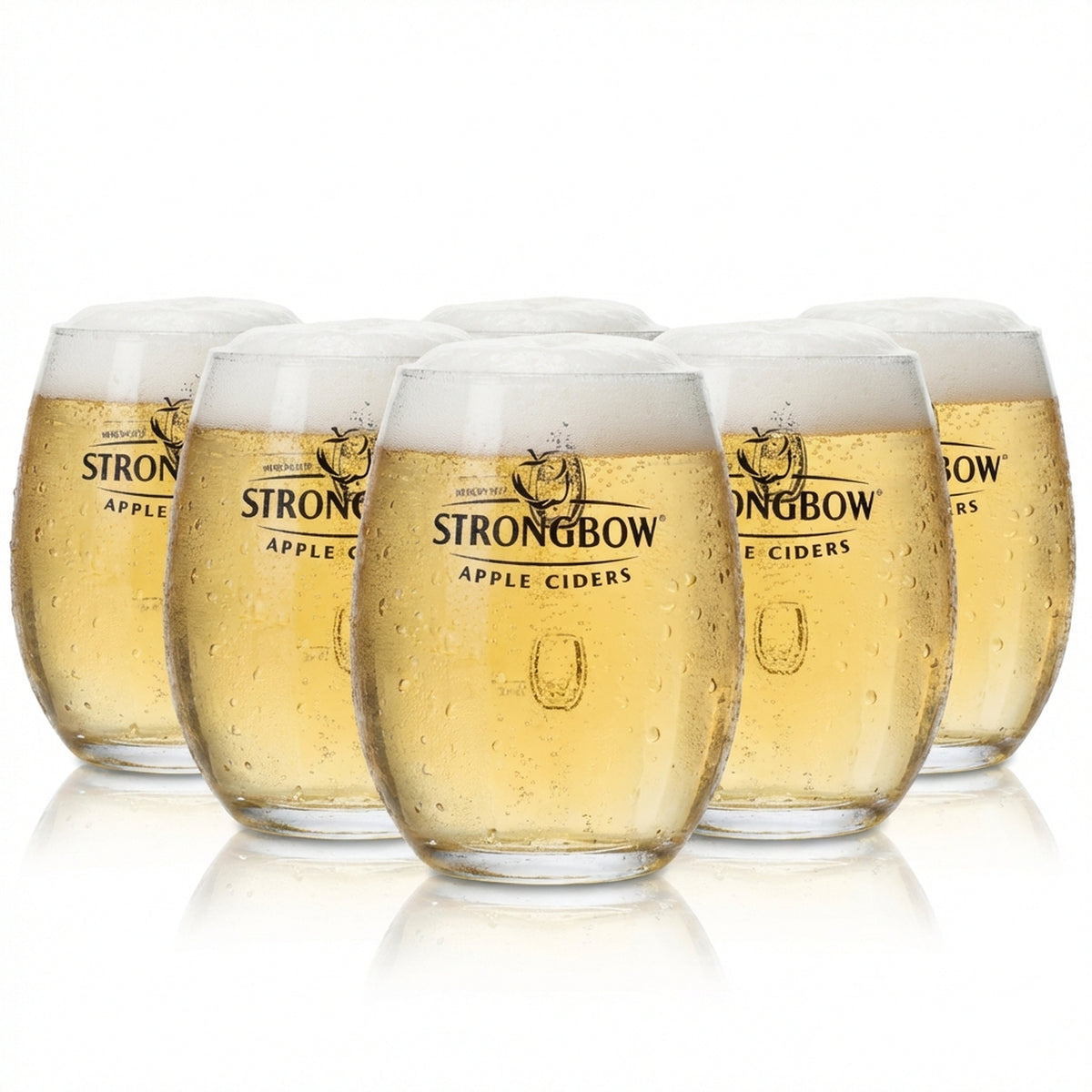6x szklany kubek do piwa Strongbow