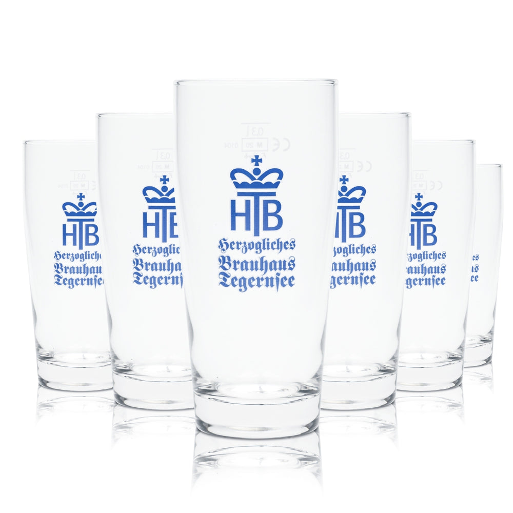 6x Szklanka do piwa Tegernsee 0,3l Willi Mug HB Cup Brauerhaus Bayern Szklanki do piwa